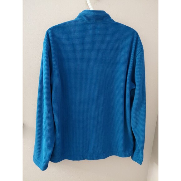 Orvis Trout Bum Mens Medium Blue 1/4 Zip Long Sleeve Fishing Sweatshirt Shirt - Picture 8 of 11